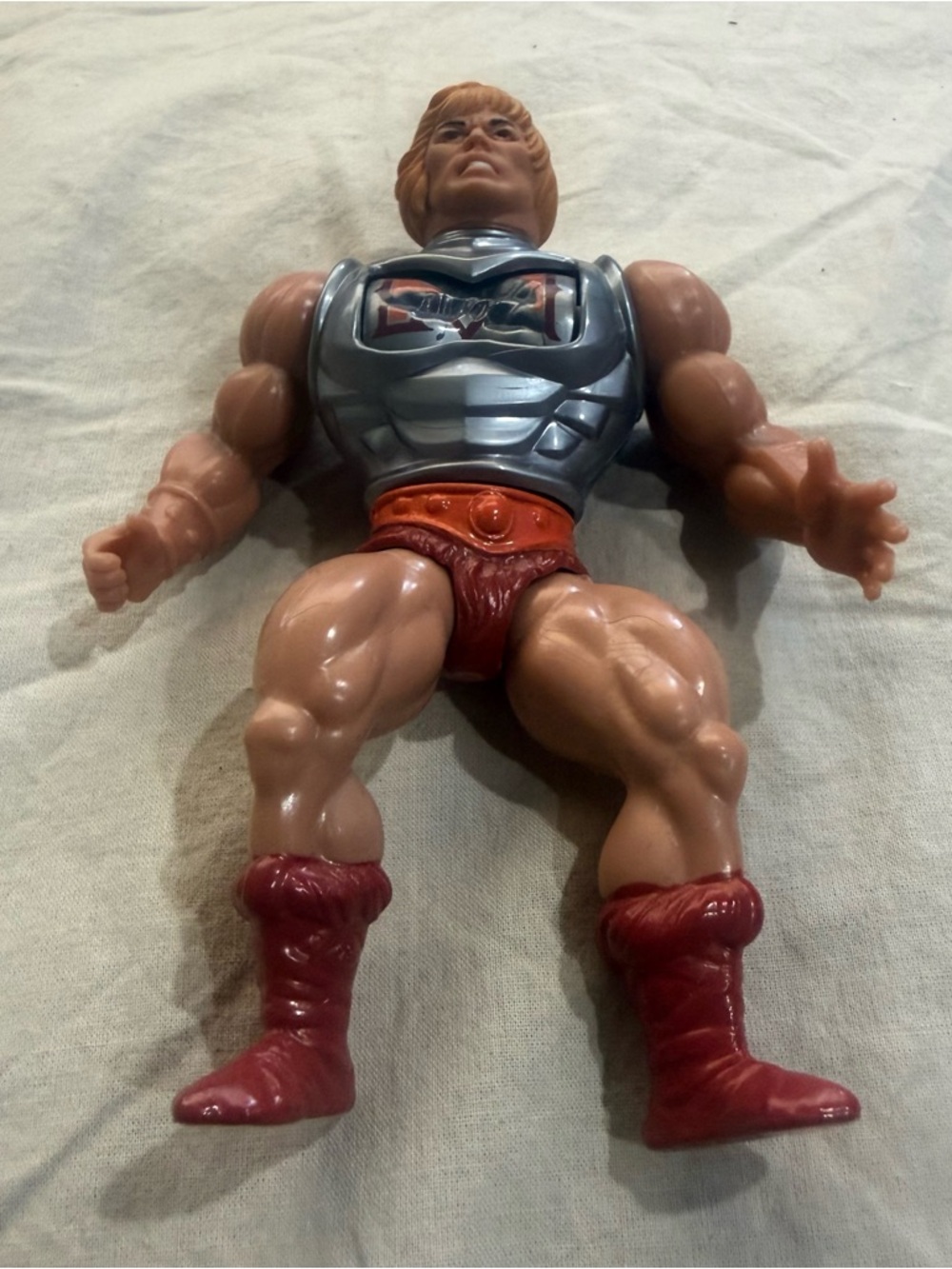 Vintage 1983 He-Man Battle Armor MOTU Mattel Action Figure Works